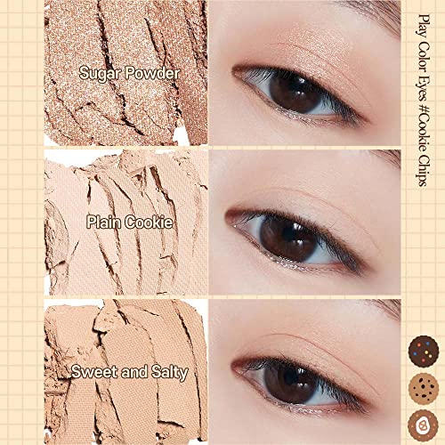 ETUDE Play Color Eyes #Cookie Chips | 9 Shade Eyeshadow Palette With Daily Brown & Sparkly Glitter Colors | Easy- Blendable Daily Eye Palette | K-beauty