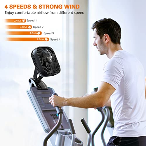 Rechargeable Portable Fan with Light