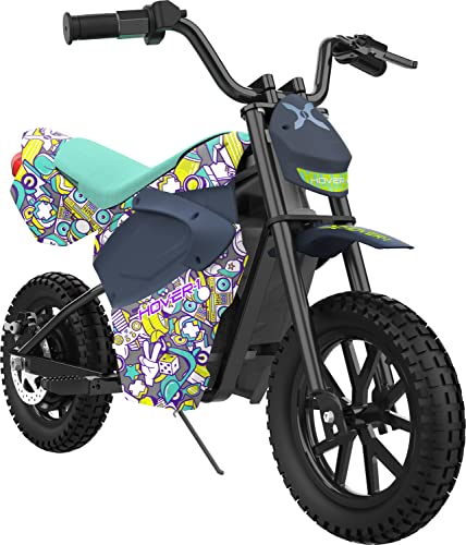 Hover-1 TRAK Electric Dirt Bike | 9MPH Top Speed, 9 Mile Range, 4HR Quick Charge,12" Air-Filled Tires, 120LB Max Weight, 2.25ft Tall, UL Certified & Tested - Safe for Kids & Teens, Black