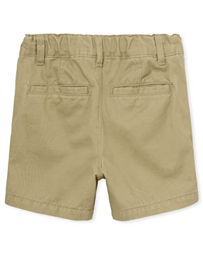 The Children's Place Baby 3 Pack and Toddler Boys Stretch Chino Shorts, Black/Fin Gray/Flax, 2T