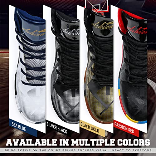 ASHION Kids Basketball Shoes Boys Girls High-Top Sneakers Non-Slip Sport Shoes Shoes(Little Kid/Big Kid)