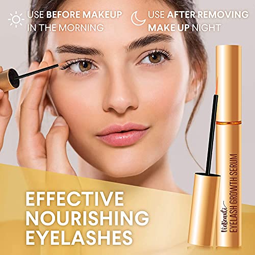 Premium Eyelash Growth Serum and Eyebrow Enhancer by VieBeauti, Lash boost Serum for Longer, Fuller Thicker Lashes & Brows (3ML)