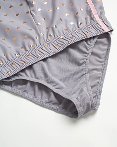 Body Glove Girls’ Shorts – 4 Pack Athletic Performance Dry Fit Dolphin Gym Shorts, Scrunchie (7-12)