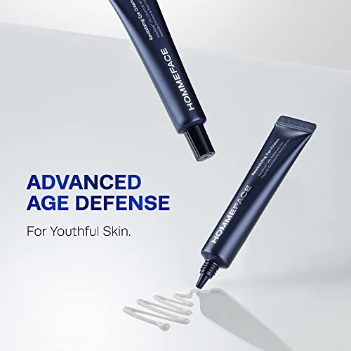 HOMMEFACE Anti-Aging Revitalizing Eye Cream for Men with Volufiline 2%, Ceramide & Collagen, 1.05 oz