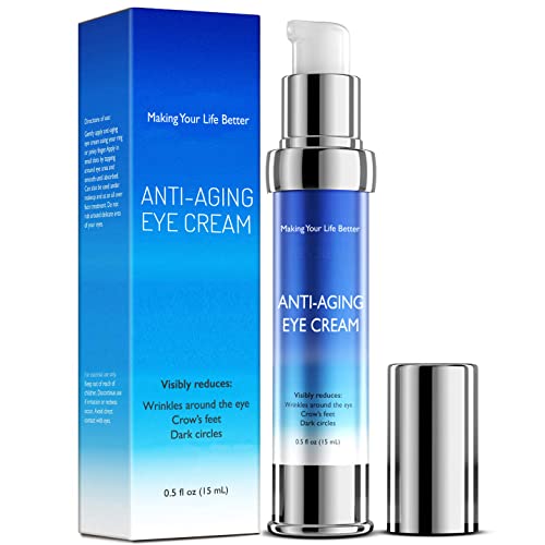 Anti-Aging Rapid Reduction Eye Cream, Instantly Reduces Wrinkles, Under-Eye Bags, Dark Circles and Lifts Skin - 15mL