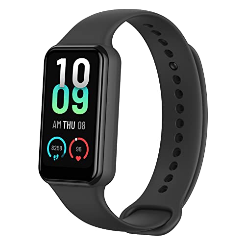 Amazfit Band 7 Activity Fitness Tracker for Men Women, 18-Day Battery Life, Alexa Built-in, 1.47”AMOLED Display, 24H Heart Rate & SPO₂ Monitoring, 120 Sports Modes, 5 ATM Water Resistant, Black