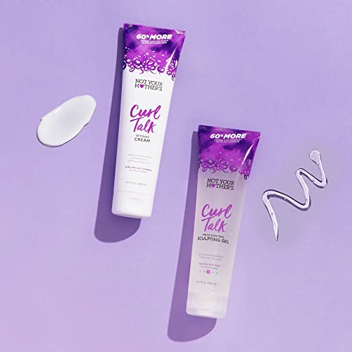 Not Your Mother's Curl Talk Frizz Control Sculpting Gel and Defining Cream (2-Pack) - 9.7 fl oz - Formulated with Rice Curl Complex - For All Curly Hair Types