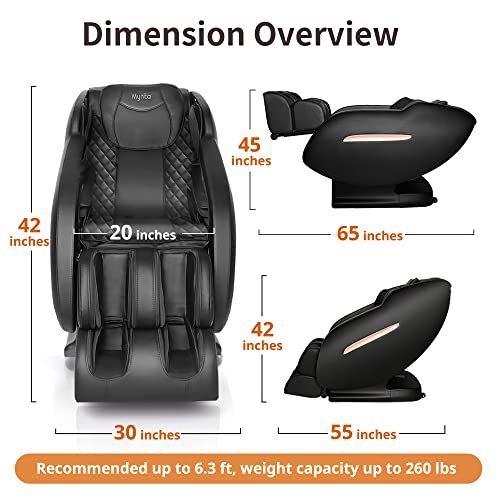Mynta Massage Chair 3D SL Track Full Body Recliner