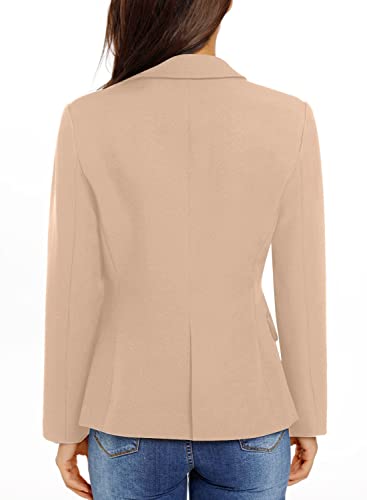 LookbookStore Blazer Jackets for Women Casual Blazers for Women Fashion 2022 Jacket Suit Notched Lapel Work Office Blazer Jacket Suit 2022 Office Size Medium Women Blazer Sienna Sand Size 8 Size 10