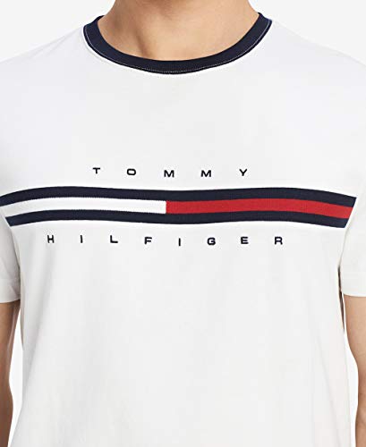 Tommy Hilfiger Men's Short Sleeve Signature Stripe Graphic T-Shirt