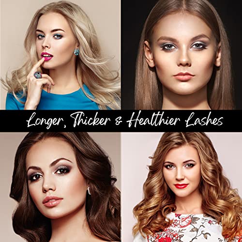 VELAMO ADVANCED Eyelash Growth Serum and Eyebrow Enhancer, Irritation Free Formula, Guaranteed Results in 3-4 Weeks for Longer, Thicker, and Fuller Eyelashes