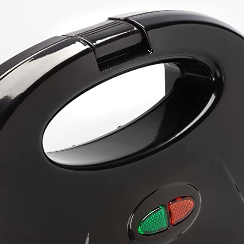 Zenith Electric Indoor Waffle Grill Maker with Zera Copper Non-Stick Grilling Plates, Countertop Bread Toaster Easy Storage & Clean, Perfect for Breakfast Grilled Cheese Egg & Steak, Black / Copper