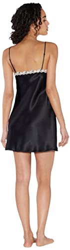 La Perla, Maison Silk Slip Dress with Frastaglio, S, Black