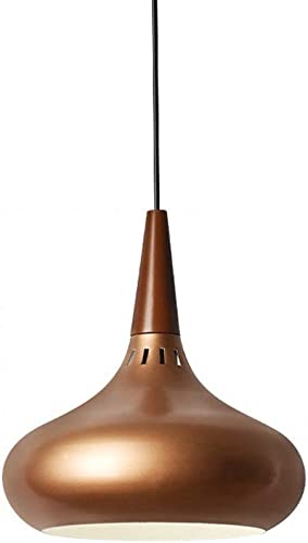 Indoor Ceiling Hanging Lamp, Hollow-Out Metal Lampshade Geometric Light, Kitchen Island Dining Room Restaurant Suspension Light, E27 Lighting (Color : Gold)