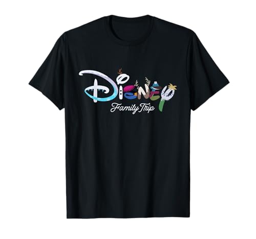Disney Logo Frozen Elsa Anna Olaf Disney Family Trip T-Shirt