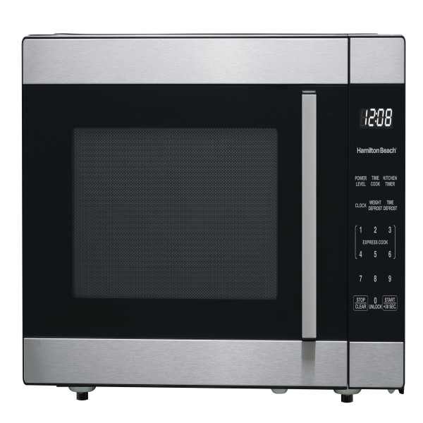 Hamilton Beach 1 6 Cu Ft Sensor Cook Countertop Microwave Oven In Stainless Steel New