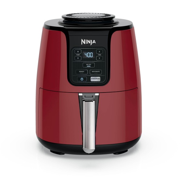 Ninja 4Qt Air Fryer NonStick Basket With Crisper Plate 1550 Watts Red