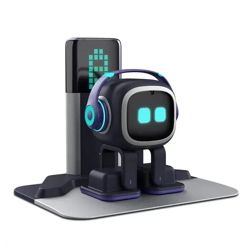 Emo robot voice recognition AI pet robot on desk
