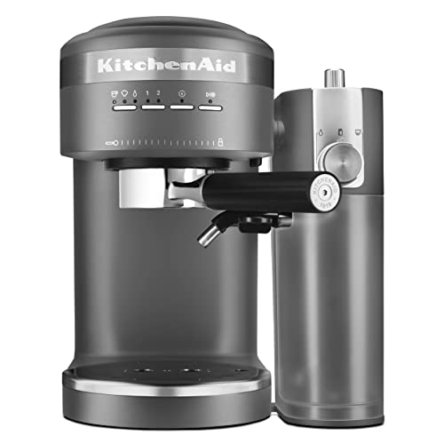 KitchenAid Semi-Automatic Espresso Machine and Automatic Milk Frother Attachment - KES6404