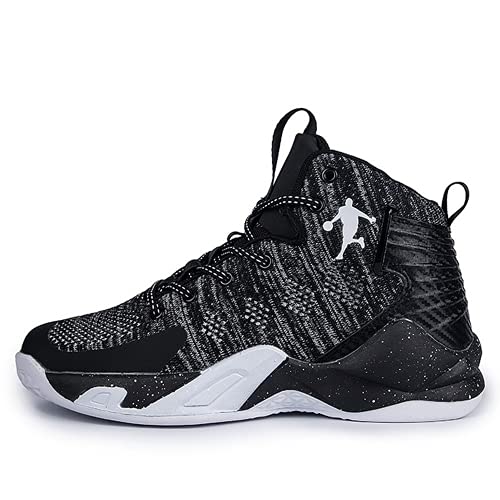 asdfgh Student Men's Shoes Sports Shoes Running Shoes Outdoor Shoes Basketball Shoes (11), Black/White