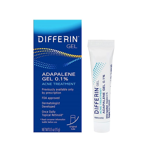 Acne Treatment Differin Gel, 30 Day Supply, Retinoid Treatment for Face with 0.1% Adapalene, Gentle Skin Care for Acne Prone Sensitive Skin, 15g Tube