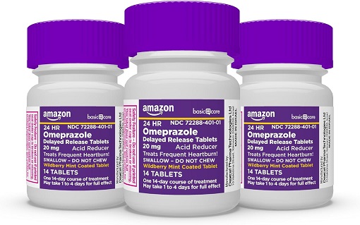 Amazon Basics Omeprazole Delayed Release Tablets 20 mg
