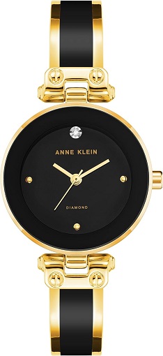 Top view of the Anne Klein Watch - Diamond Dial Bangle