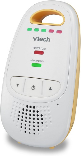 VTech DM111 Upgraded Audio Baby Monitor. 1 Parent Unit with Rechargeable Battery, Best-in-Class Long Range, Digital Wireless Transmission, Crystal-Clear Sound, Plug & Play, Sound Indicator & Alerts