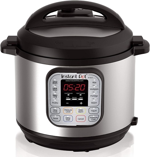 Instant Pot Duo 7-in-1 electric pressure cooker.