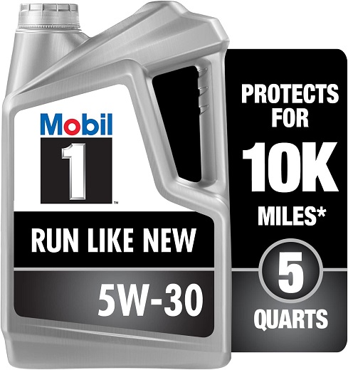 Mobil 1 Advanced Full Synthetic Motor Oil 5W-30, 5 Quart.