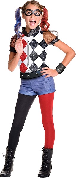 Rubie's DC Superhero Girl's Harley Quinn Costume, Medium
