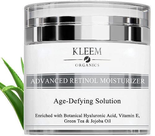 Pure Anti-Wrinkle Face & Neck Retinol Cream with Hyaluronic Acid - Premium Anti-Aging Face Moisturizer - Anti Aging Firming Facial Cream to Reduce Wrinkles, Dark Spots, Fine Lines, Sun Damage - 1.7 Oz