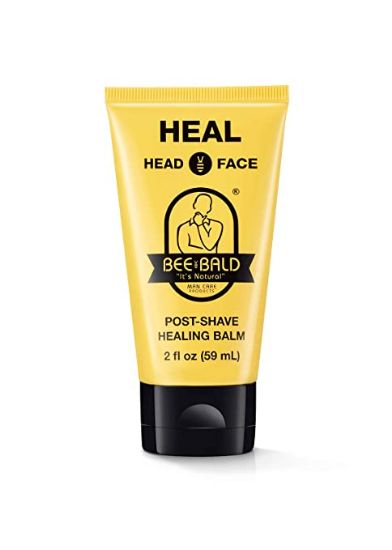 Bee Bald HEAL Post-Shave Healing Balm Immediately Calms & Soothes Damaged Skin, Treats Bumps, Redness, Razor Burn & Other Shaving Related Irritations.