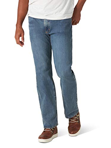 Wrangler Authentics Men's Regular Fit Comfort Flex Waist Jean, Slate, 30W x 30L