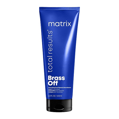 MATRIX Total Results Brass Off Color Depositing Custom Neutralization Hair Mask | Repairs & Protects Fragile Hair | For Color Treated Hair | 6.8 Fl. Oz