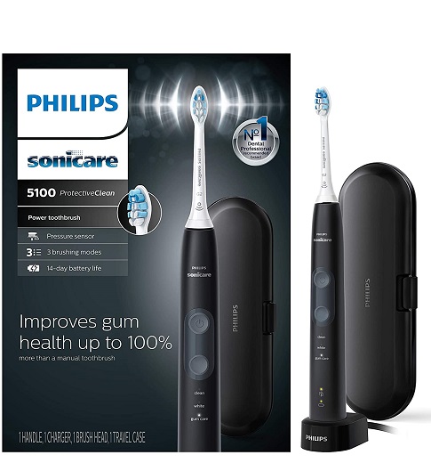 Philips Sonicare ProtectiveClean 5100 Gum Health, Improve Your Gum Health by Up to 100%