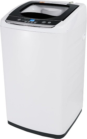 BLACK+DECKER 0.9 Cu. Ft. Portable Washer (BPWM09W) in white, perfect for small spaces.