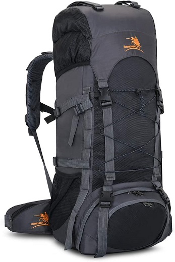 60L Internal Frame Hiking Backpack with Rain Cover,Outdoor Sport Travel Daypack for Climbing Camping Touring