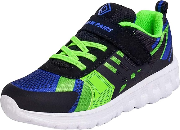 DREAM PAIRS Boys KD18002K Lightweight Breathable Running Athletic Sneakers Shoes Black Royal Blue Green, Size 11 M US Little Kid