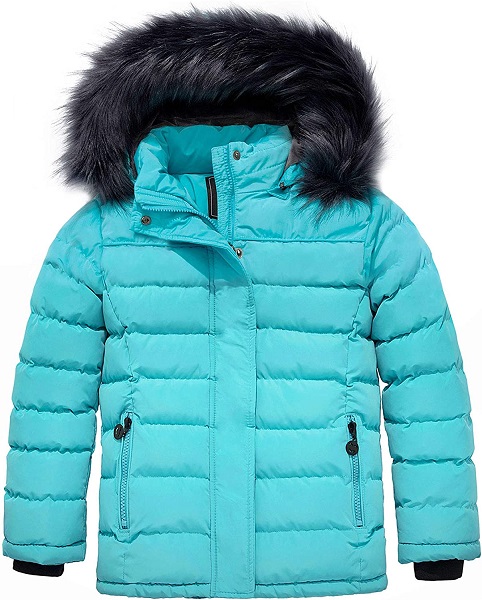 Girls Stylish Puffer Windproof Jacket