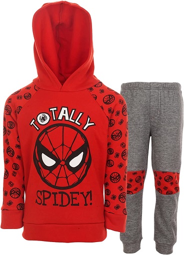 Marvel Avengers Spider-Man Toddler Boys Pullover Hoodie & Jogger Pants Red 2T
