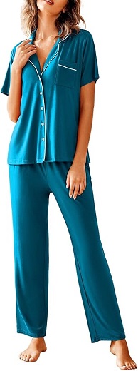 Avidlove Women's Pajamas Set in Peacock Blue