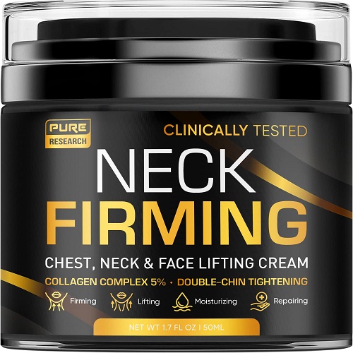 Neck Firming Cream - Anti Wrinkle Cream - Saggy Neck Tightener & Double Chin Reducer Cream - Collagen & Retinol Skin Tightening Cream - Anti Aging Moisturizer for Neck & Décolleté