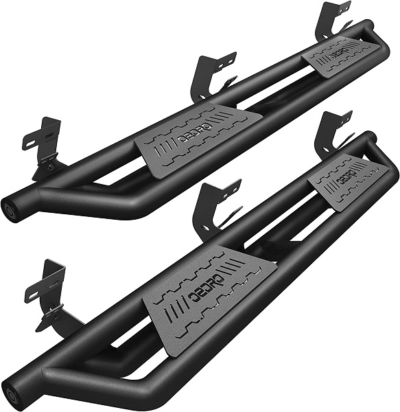 oEdRo 6.5'' Running Boards Compatible with 2009-2018 Dodge Ram 1500 (Incl. 2019-2022 Classic), 2010-2022 Ram 2500/3500 Crew Cab ONLY, Textured Black Side Step Rails Nerf Bars