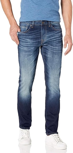 Buffalo David Bitton Jeans - Slim Ash men's jeans in a classic blue wash.