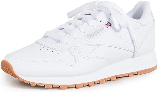Reebok Women's Classic Leather Sneaker, Reefresh White/Pure Grey/Gum, 9.5