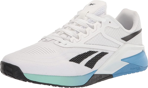 Reebok Men's Nano X2 Cross Trainer, White/Essential Blue/Hint Mint, 9.5