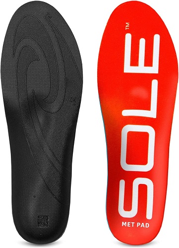 SOLE Active Medium with Met Pad Insole, Men's 3.5-4 / Women's 5.5-6