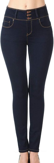 Little Vintage Girls Women's Wax Jeans Butt I Love You Basic Button Skinny Jean