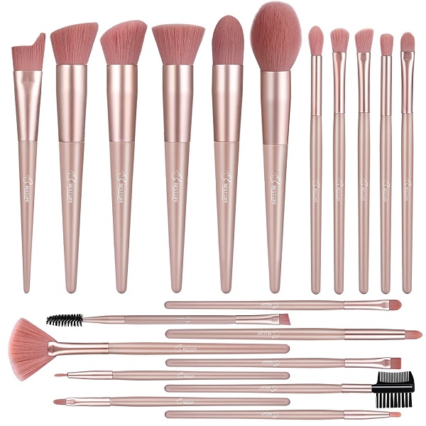 Premium Synthetic Foundation Blending Face Powder Blush Concealers Eye Shadows Make Up Brushes Kit